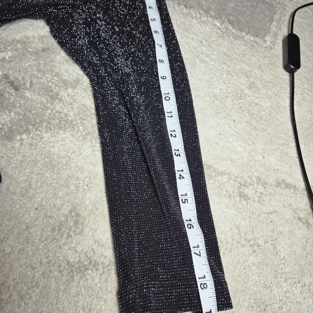 Connected Apparel Black Ribbed Knit Top - Picture 5 of 6